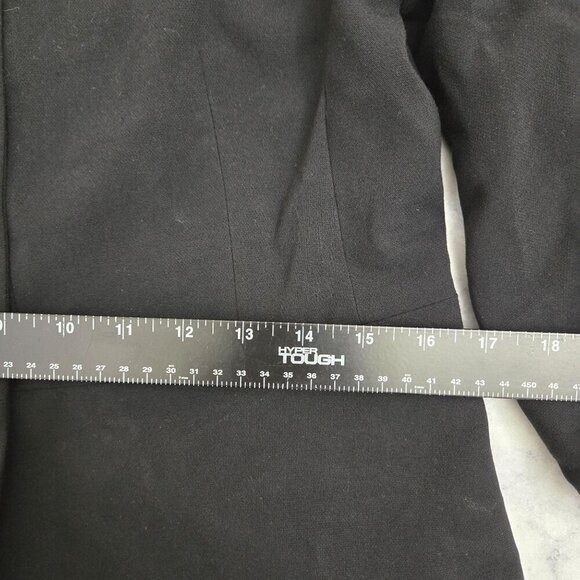 Cabi Abbott Blazer Womens Size 8 Black Button-Up jacket 3/4 Balloon Sleeve - Picture 9 of 11